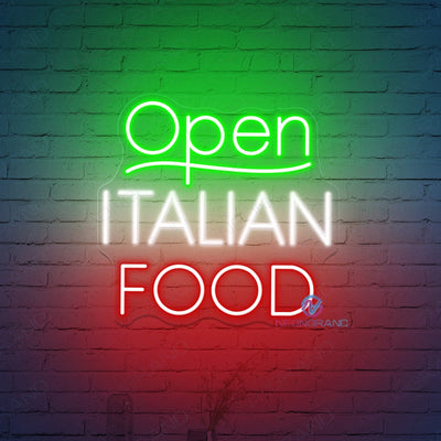 Neon Open Sign Italian Food Open Led Light