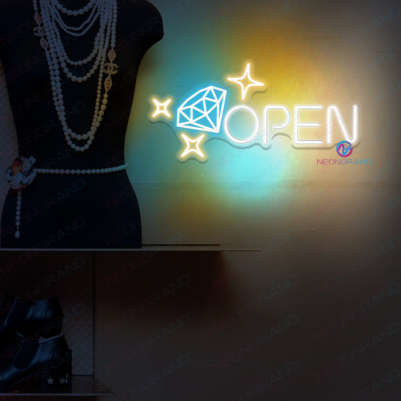 Neon Jewelry Stores Open Sign Business Led Light