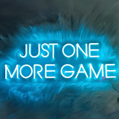 Just One More Game Neon Sign Gamer Room Led Light