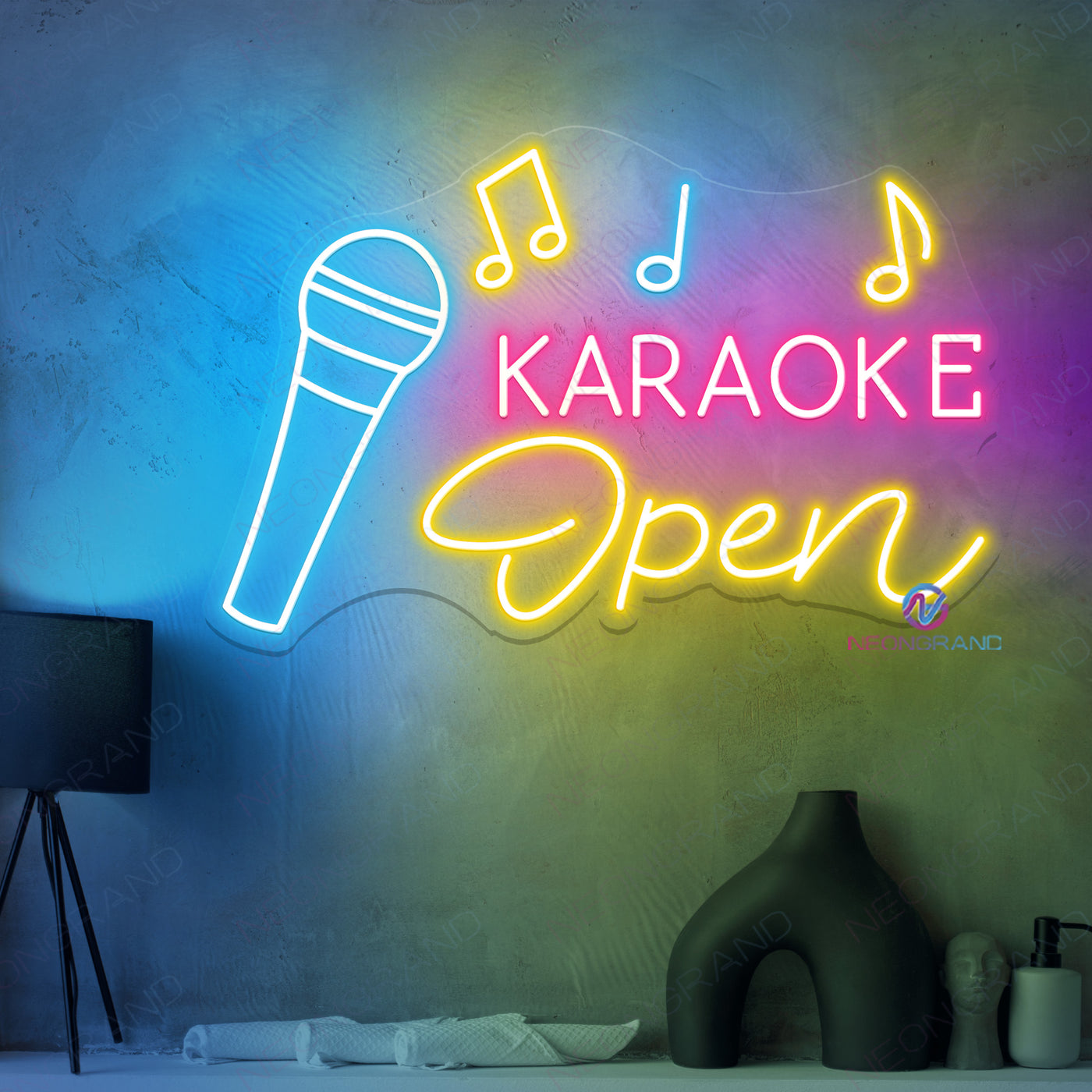 Karaoke Open Neon Sign Party Led Light