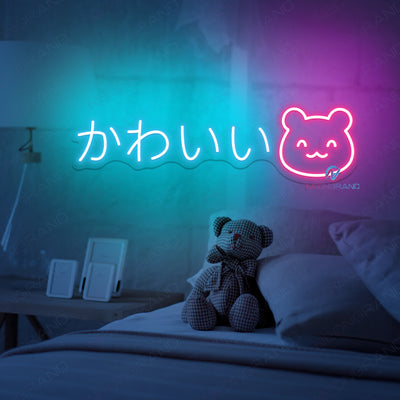 Kawaii Neon Sign Japanese Bear LED Light