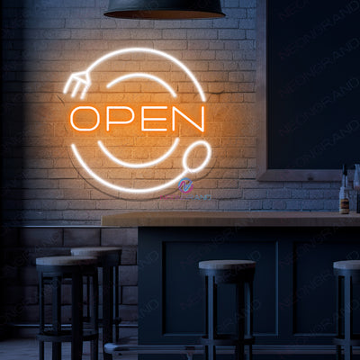 Kitchen Open Neon Sign Business Storefront Led Light