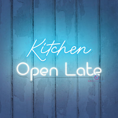 Kitchen Open Late Neon Sign Business Led Light