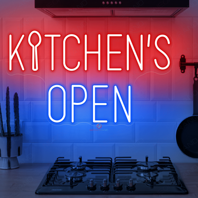 Outdoor Neon Open Sign Kitchen's Open Led Light