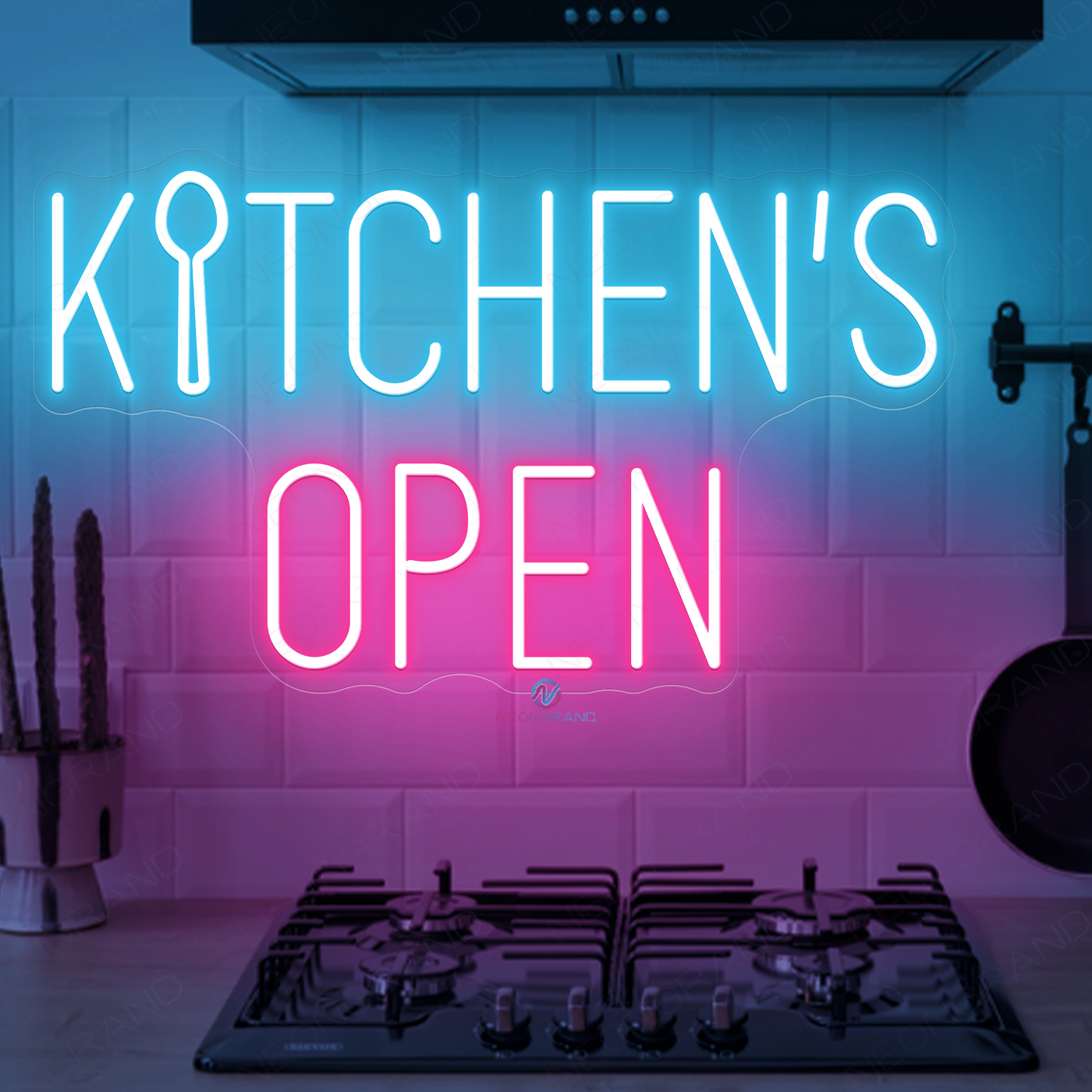 Outdoor Neon Open Sign Kitchen's Open Led Light