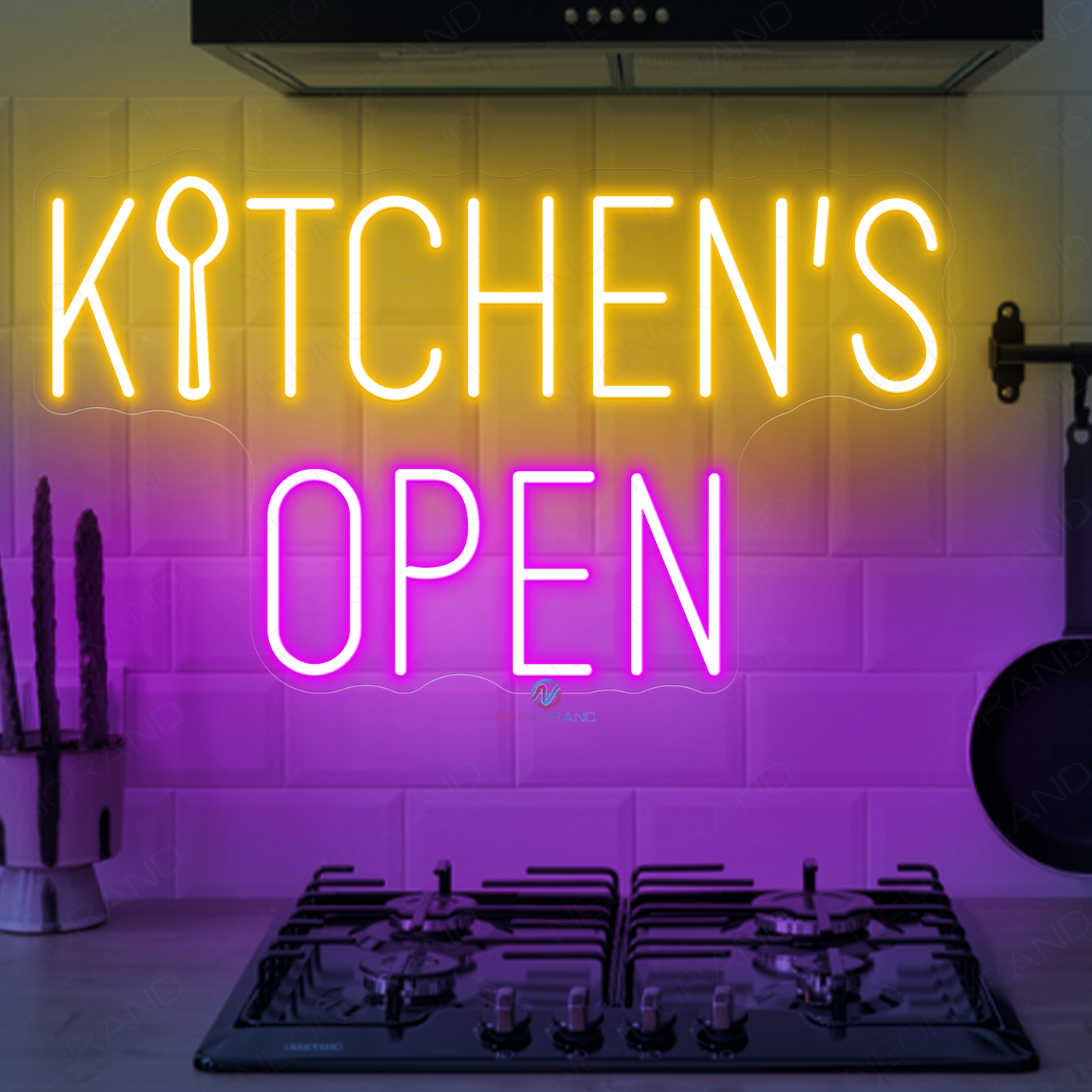 Outdoor Neon Open Sign Kitchen's Open Led Light