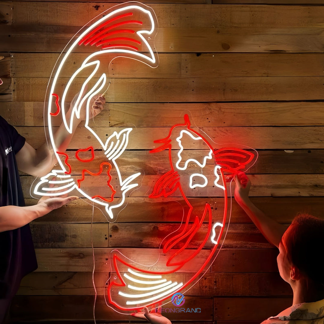 Koi Fish Neon Sign Japanese Led Light - NeonGrand
