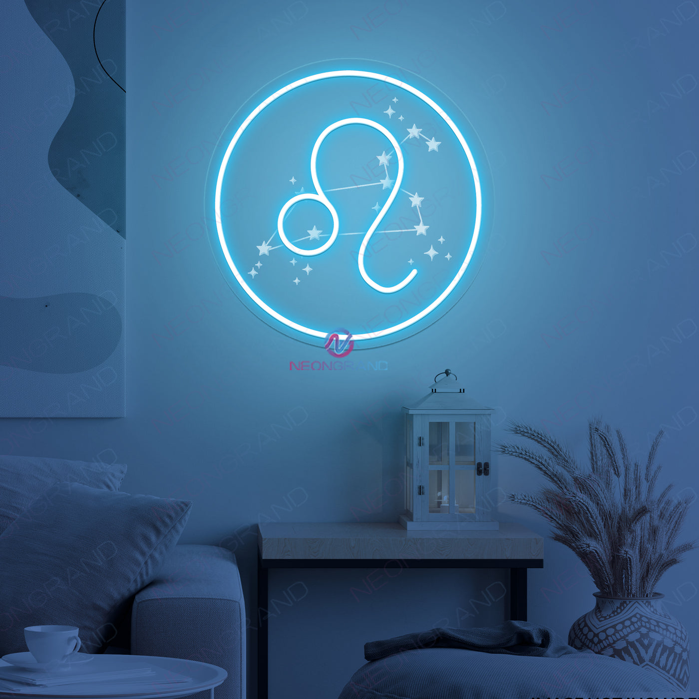 Leo Neon Sign Cool Zodiac Led Light For Bedroom