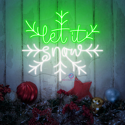 Let It Snow Neon Sign Christmas Led Light