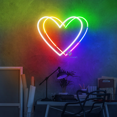 LGBT Neon Sign Heart Love Led Light