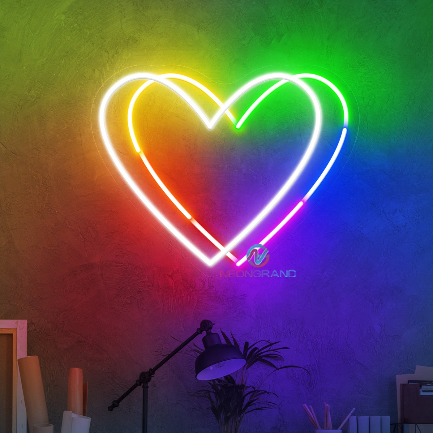 LGBT Neon Sign Heart Love Led Light