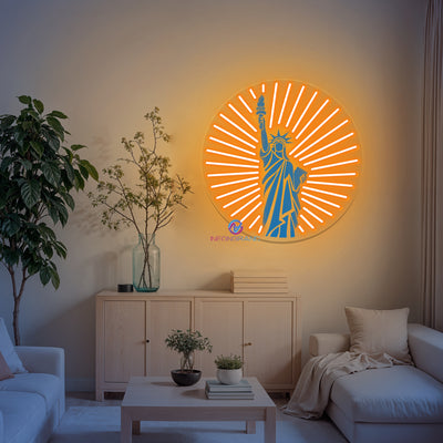 Liberty Neon Sign Inspirational UV Printing LED Light