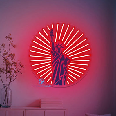 Liberty Neon Sign Inspirational UV Printing LED Light