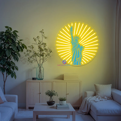 Liberty Neon Sign Inspirational UV Printing LED Light