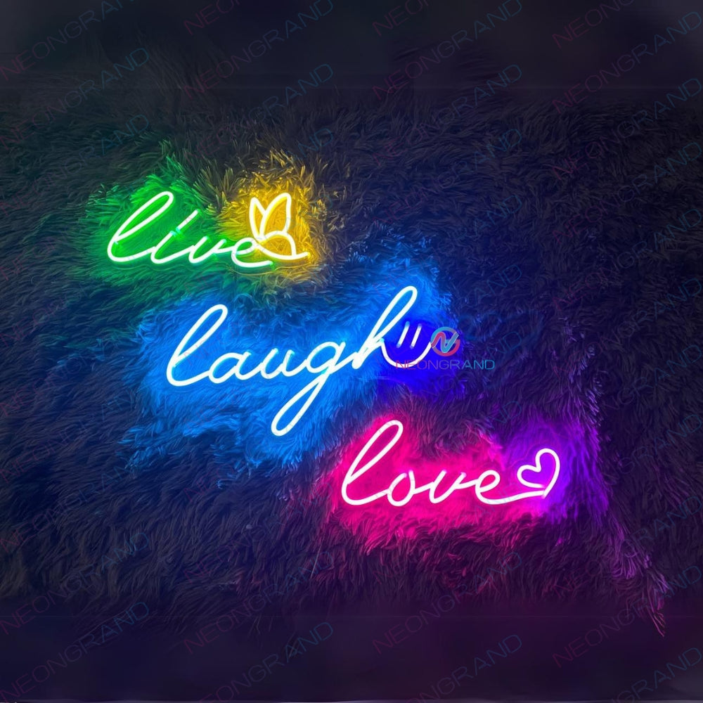 Live Laugh Love Light Up Sign Led Neon Sign