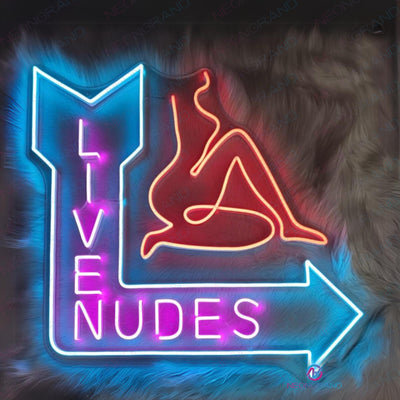 Live Nudes Neon Sign Naked Lady Sexy Led Light
