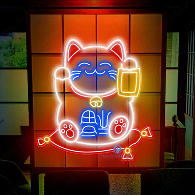 Lucky Cat Neon Sign Japanese Led Light 1