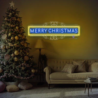 Merry Christmas Neon Sign Large Engraving LED Light