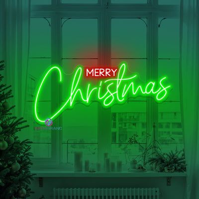 Merry Christmas Neon Sign Xmas Holiday LED Light