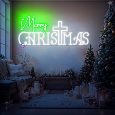 Merry Christmas Neon Sign Jesus LED Light