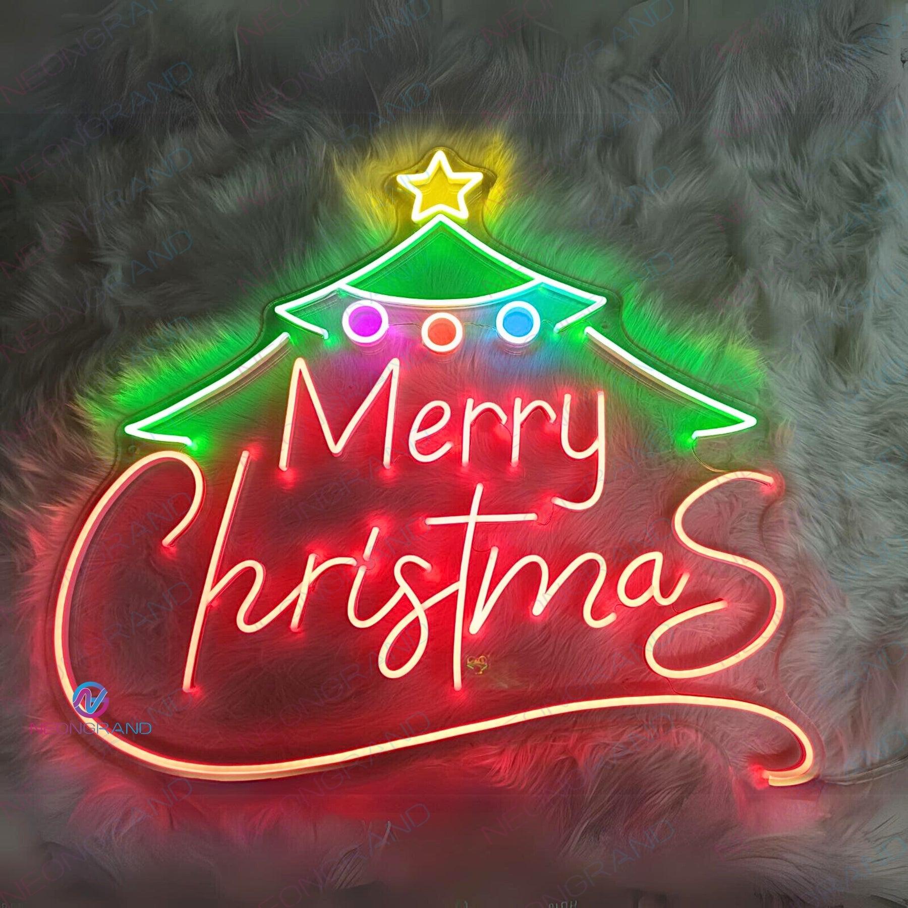 Neon Merry Christmas Sign Led Light