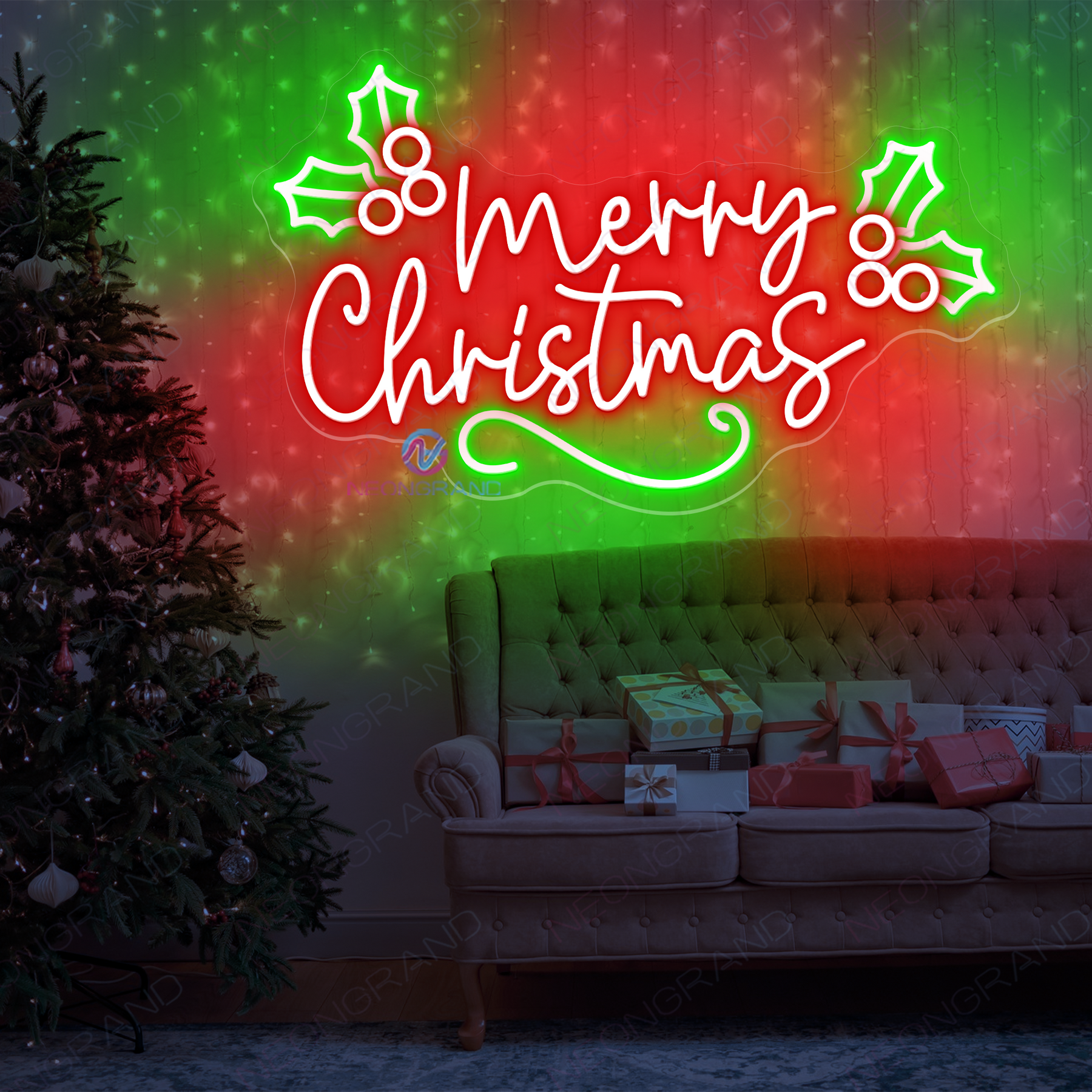Merry Christmas Neon Sign Christmas Led Light
