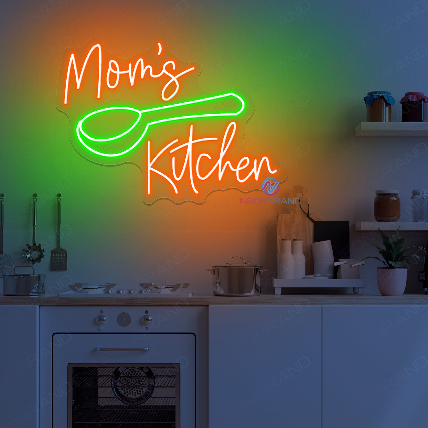 Mom's Kitchen Neon Sign Mother's Day Led Light