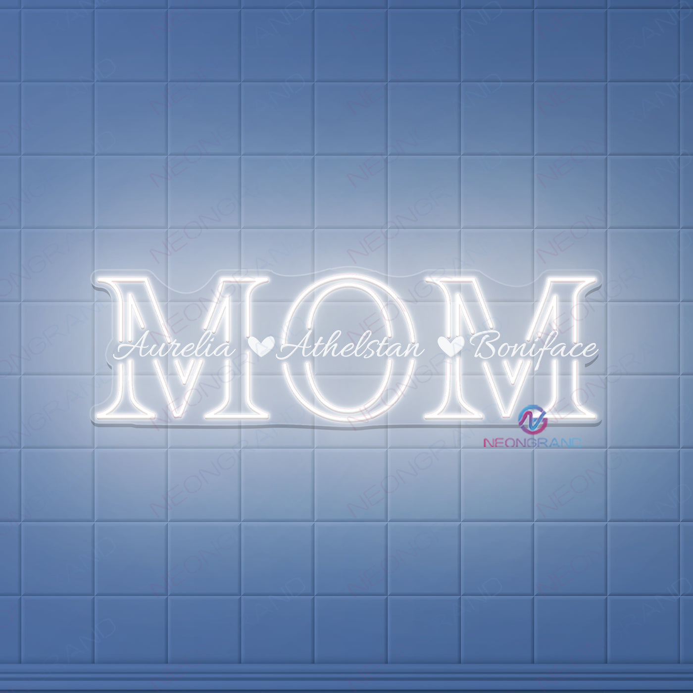 Custom Childs' Name Neon Sign Mother's Day Led Light