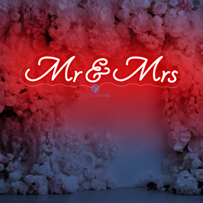 Mr and Mrs Neon Sign Wedding Led Light