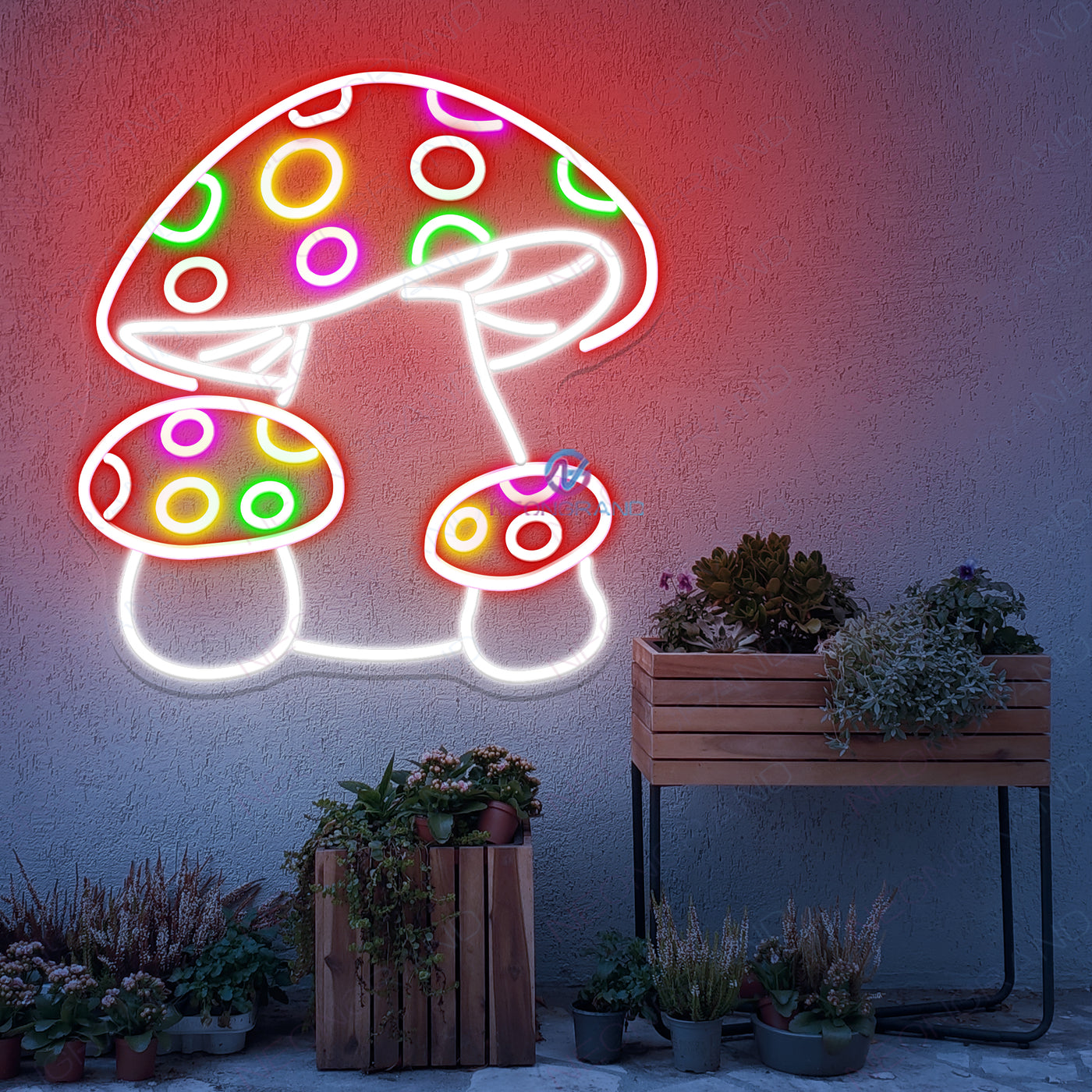 Neon Sign Mushroom Adorable Mushrooms Led Light