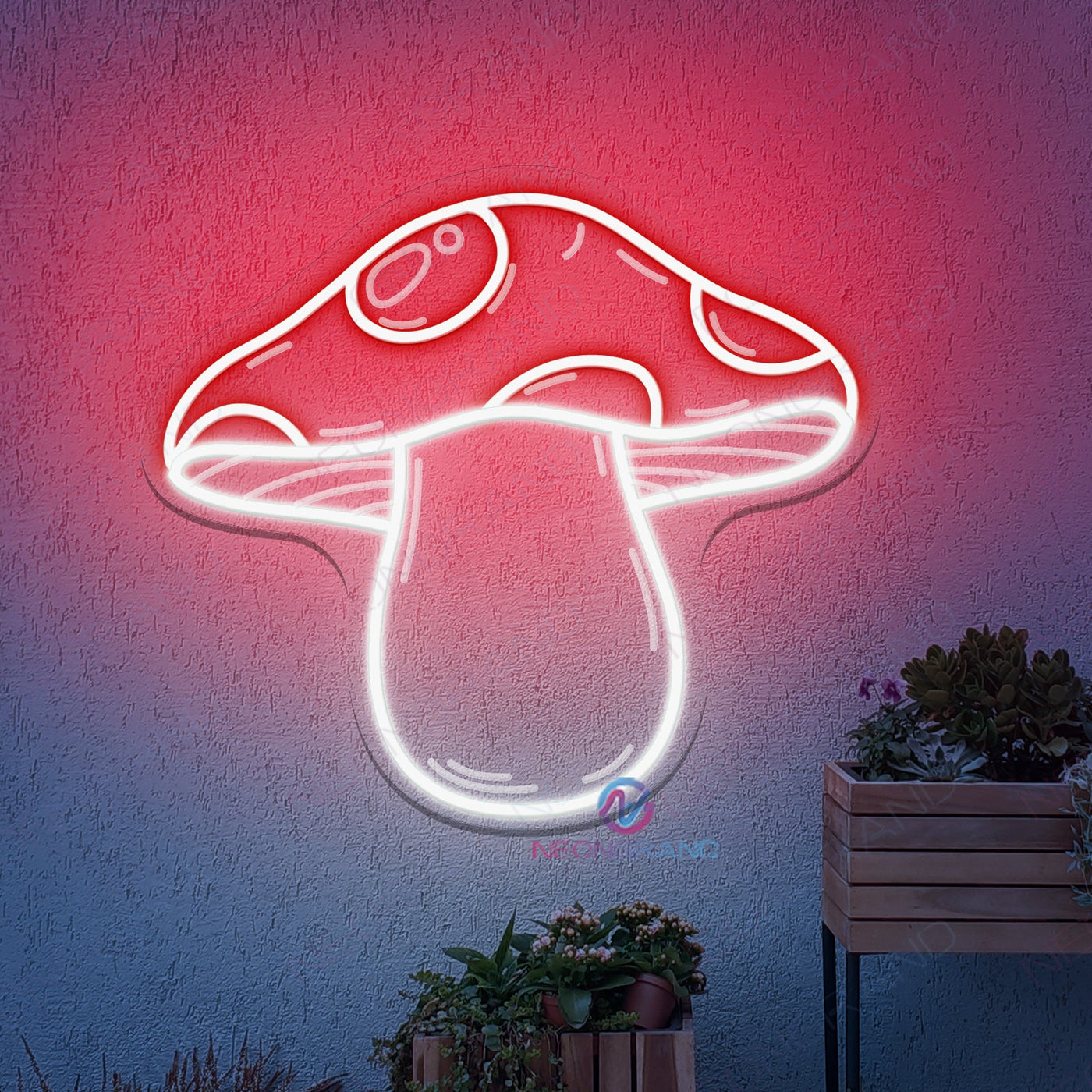 Mushroom Neon Sign Engraving Mushroom LED Light