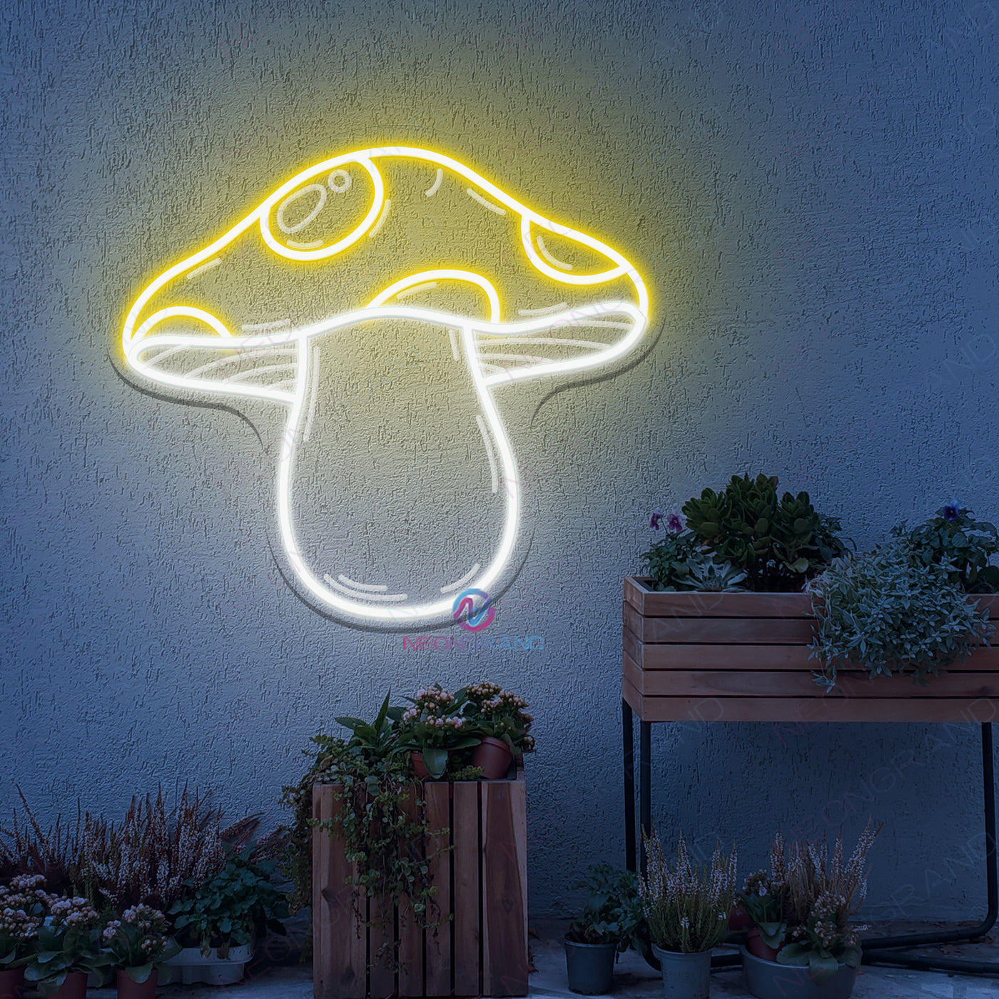 Mushroom Neon Sign 3D Engraving Mushroom LED Light