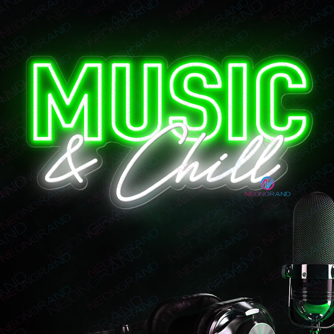 Music And Chill Neon Sign Led Light