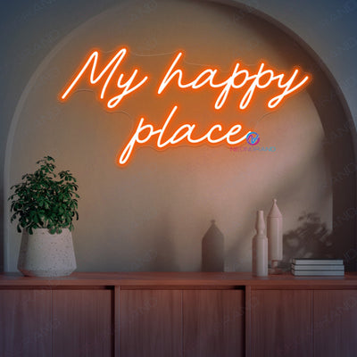 My Happy Place Neon Sign Word Led Light