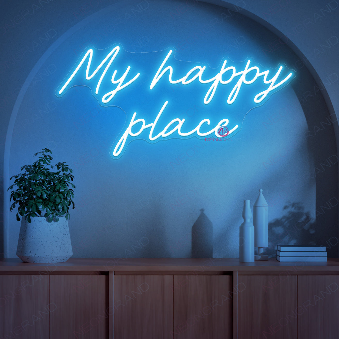 My Happy Place Neon Sign Word Led Light