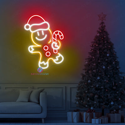 Neon Christmas Sign Xmas Gingerbread LED Light