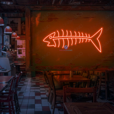 Neon Fish Sign Fishbone LED Light