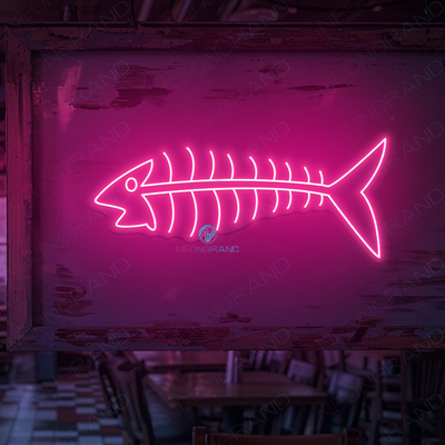 Neon Fish Sign Fishbone LED Light