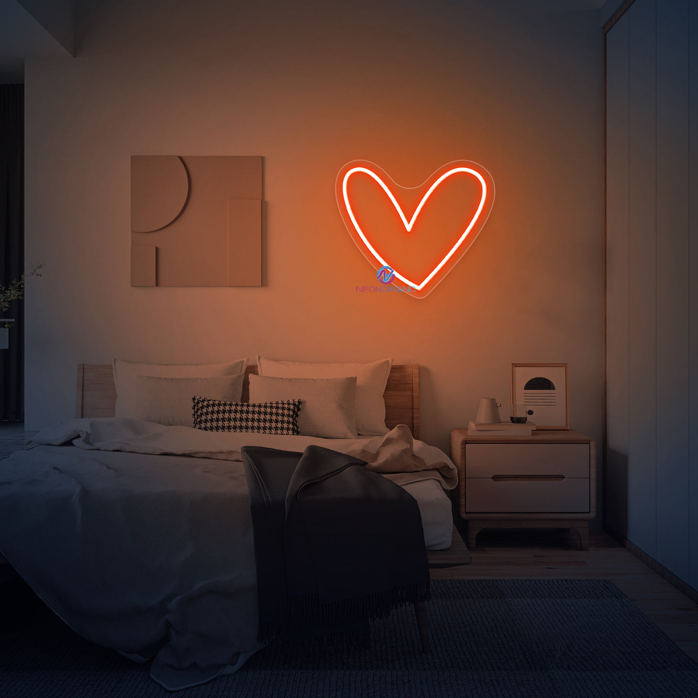 Neon Heart Light Love LED Neon Sign