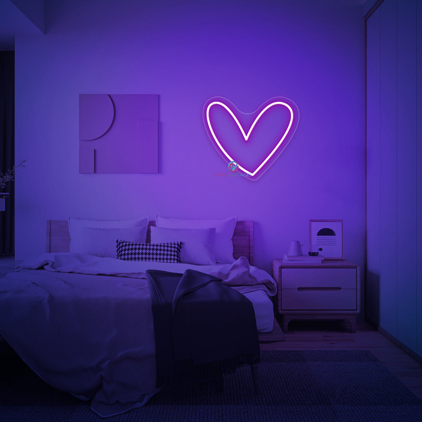 Neon Heart Light Love LED Neon Sign
