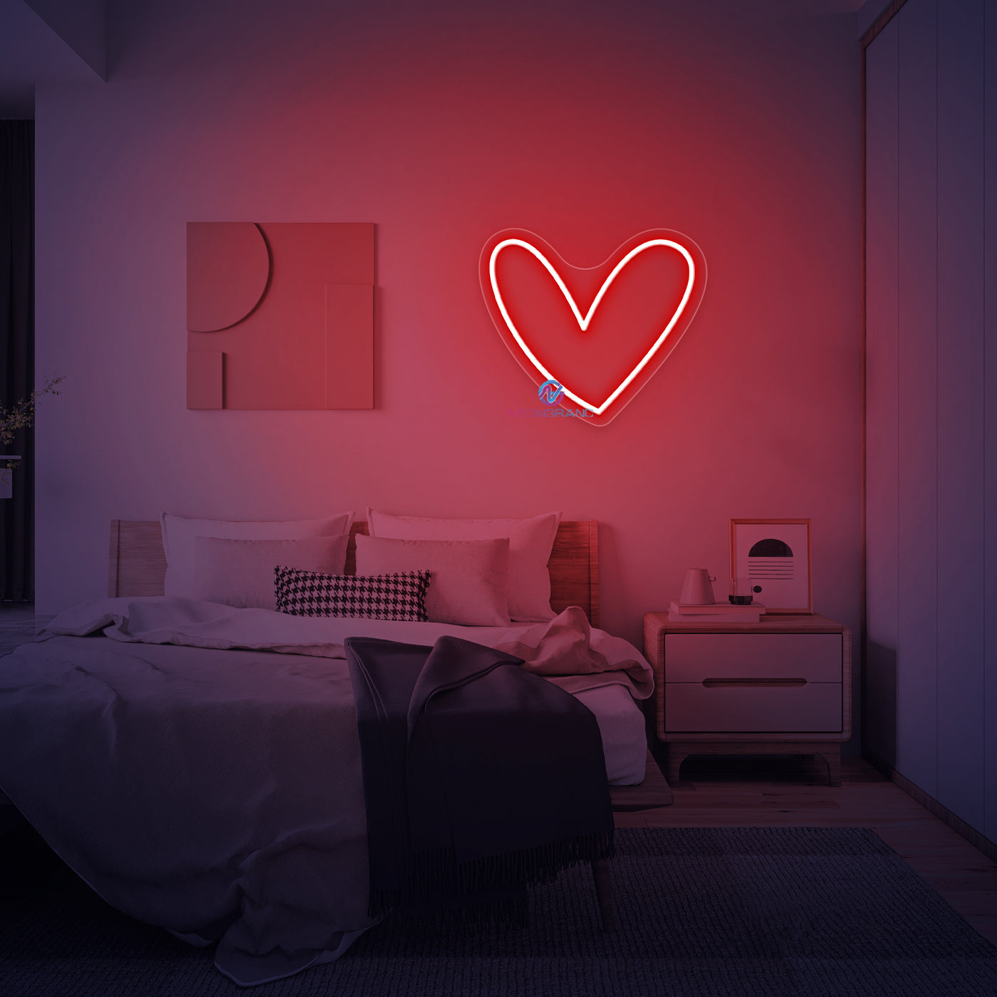 Neon Heart Light Love LED Neon Sign