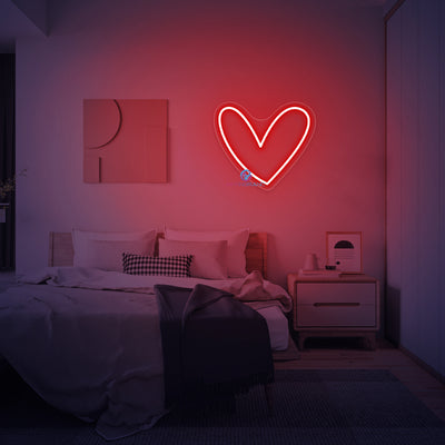 Neon Heart Light Love LED Neon Sign