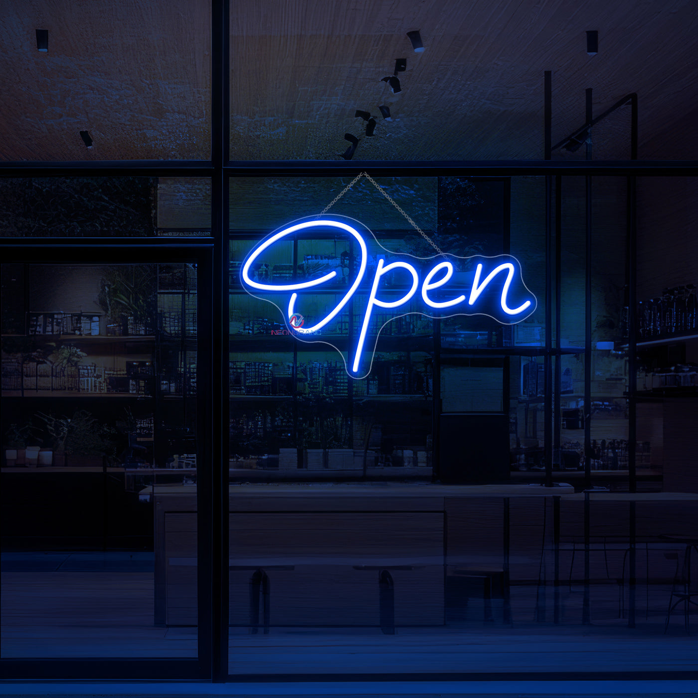 Neon Open Sign Handwriting Storefront LED Light
