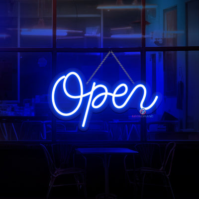 Open Neon Sign Vintage Storefront Led Light