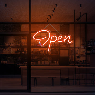Neon Open Sign Handwriting Storefront LED Light