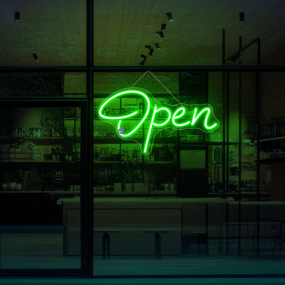 Neon Open Sign Handwriting Storefront LED Light