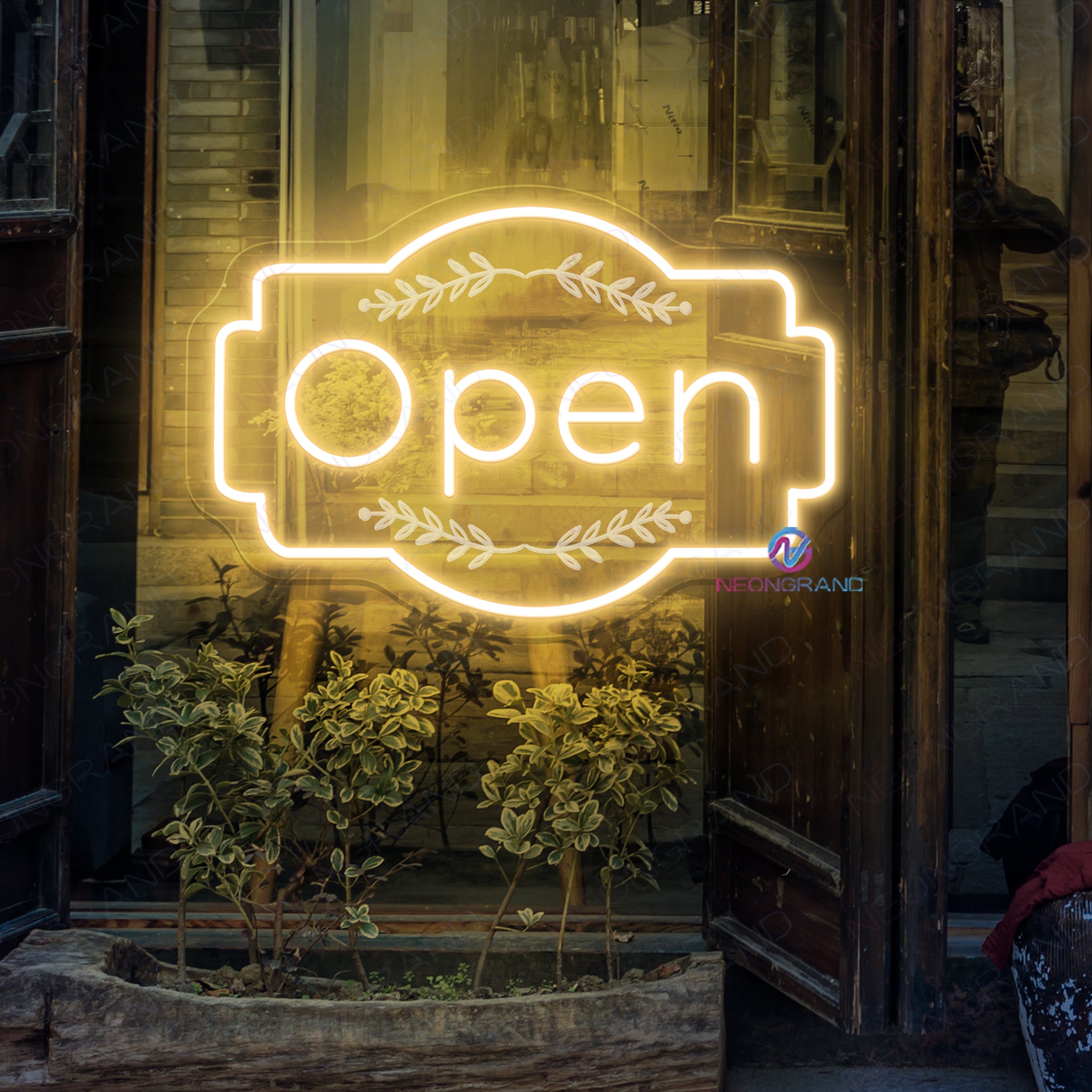 Neon Open Sign Storefront Engraved Led Light