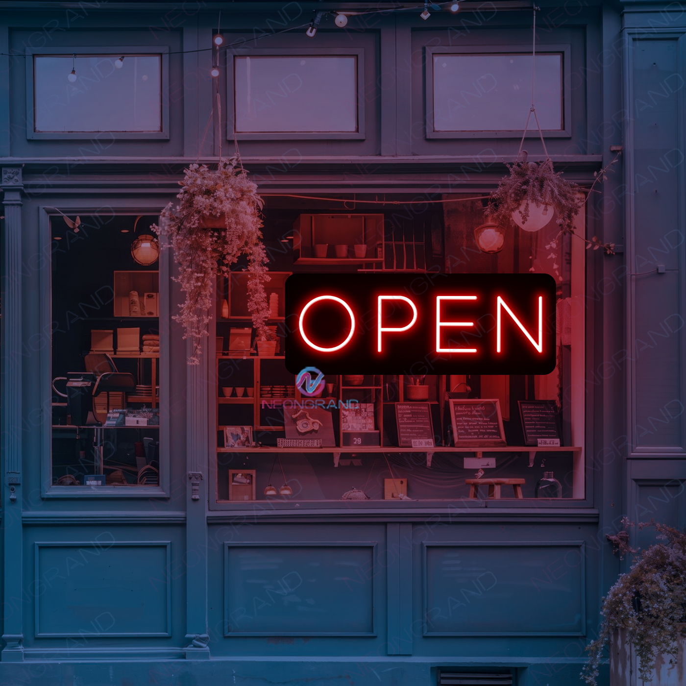 Neon Open Sign Basic Storefront LED Light