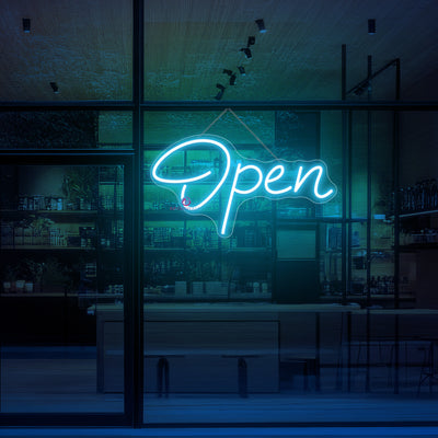 Neon Open Sign Handwriting Storefront LED Light