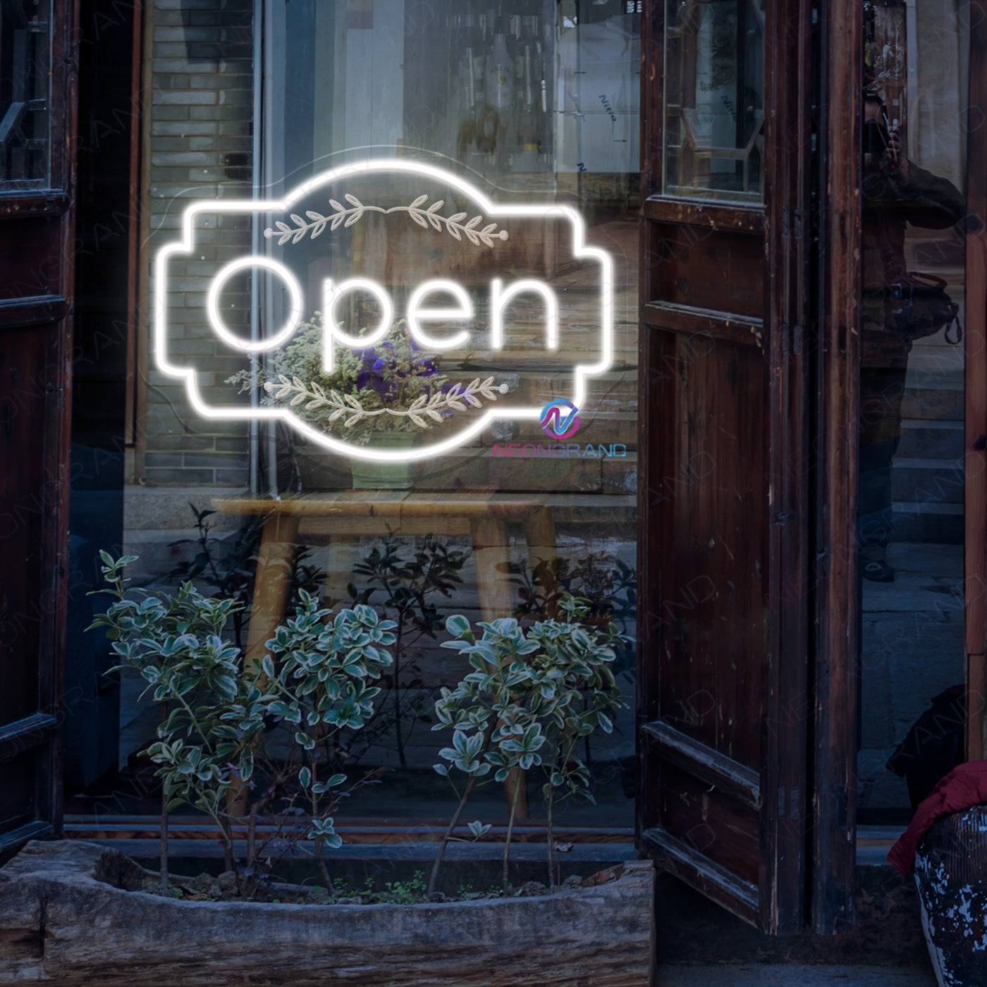 Neon Open Sign Storefront Engraved Led Light